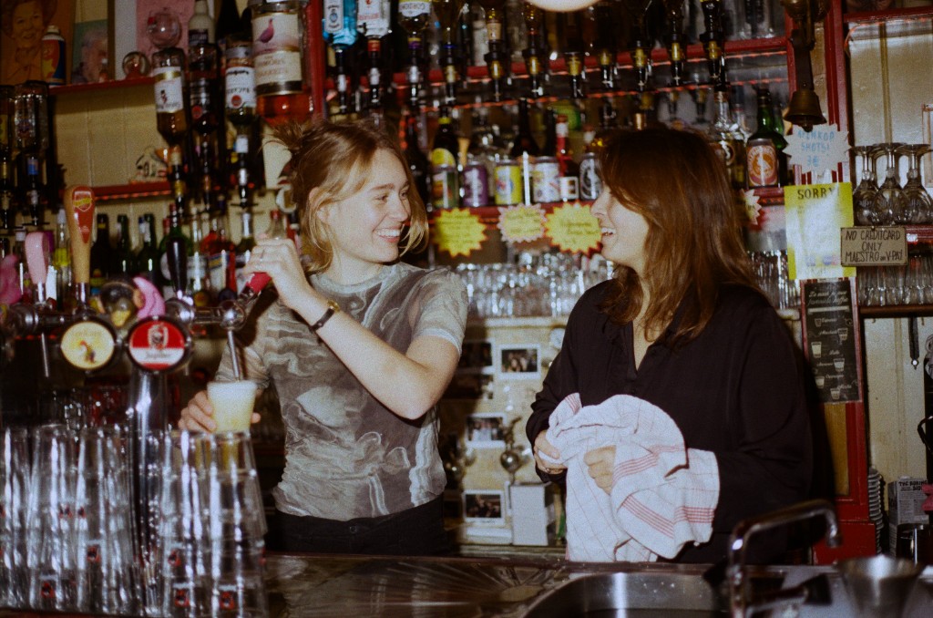 Behind the bar at Saarein
